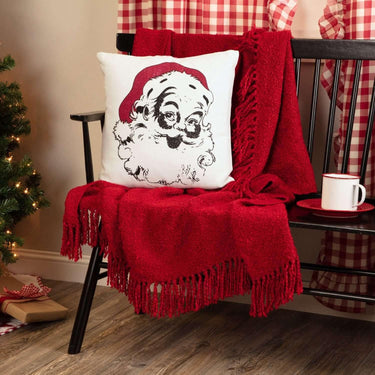 Emmie Vintage Santa Pillow 18x18 - The Fox Decor